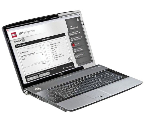 Die Diagnose-Software INTelligence stellt Diagnoseergebnisse, wie hier 
Fehlerlisten oder auch Schaltzyklen, übersichtlich dar.
