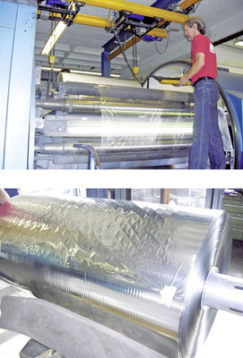 Das Unternehmen MET-Folien bedampft Folien in einer Vakuumkammer mit 
Aluminium. Mietkälte kühlt die Vakuumpumpen und die Walzen.
 - © CoolEnergy
