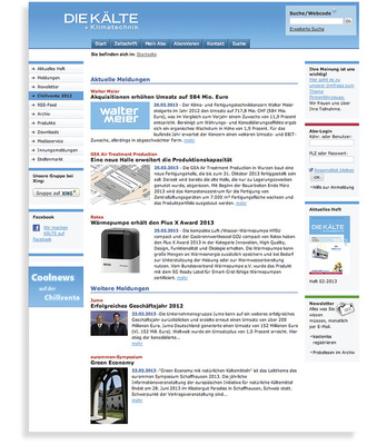 Vorsprung durch Wissen die ideale Ergänzung zur monatlichen KK:
www.diekaelte.de
Es tut sich was, schauen Sie öfter mal rein.
www.xing.com/net/diekaelte
Machen Sie mit bei unserer Xing-Gruppe!
www.facebook.com/kk.die.Kaelte
Und auch auf Facebook sind wir…