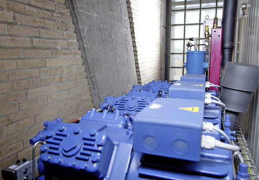 Verbundanlage mit GEA Bock-Verdichtern beim Hamburger Großhändler ARUS
