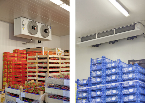 In den Kühlräumen sorgen Verdampfer von GEA Küba für das richtige Klima.
