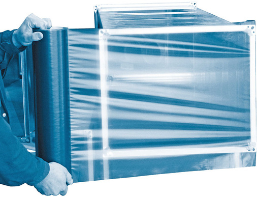 Die strapazierfähige und universell einsetzbare Selbstklebefolie 
MEZ-Duct-Wrap eignet sich für den schnellen, einfachen und staubdichten 
Verschluss von Luftkanälen, Wickelfalzrohren und anderen Lüftungsbauteilen.
