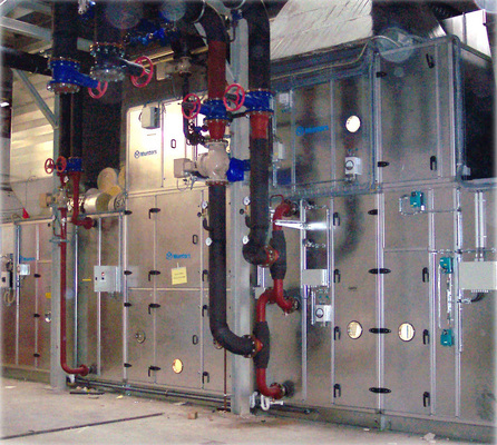 Beispiel einer Entfeuchtungsanlage mit Vor- und Nachkühler
