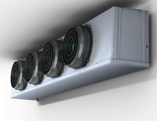 Bild 1: Die robuste Axialventilatoren-­Baureihe ist speziell für 
Verdampfer­anwendungen ausgelegt.
