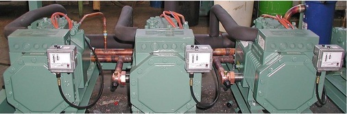 Bild 2: Beispiel für einen Verbund mit passivem Öl- und Gasausgleich
