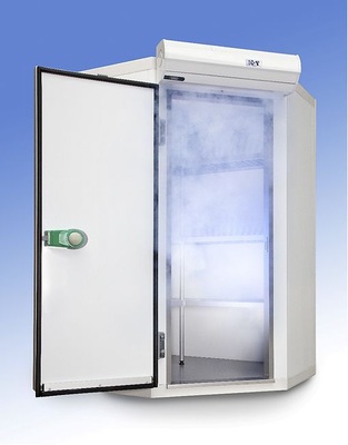 Tiefkühl-Eckzelle mit Luftschleieranlage
