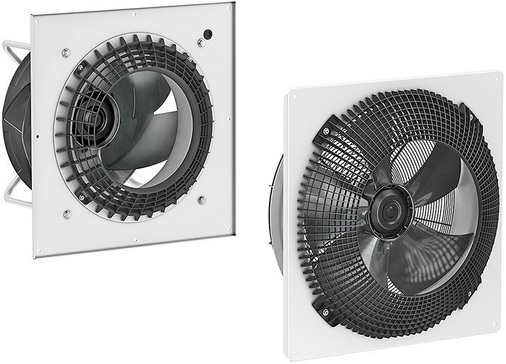 Bild 2: Das Vorleitgitter reduziert die geräusch- erzeugenden Störungen in 
der Zuströmung und wirkt bei Axial- und Radialventilator gleichermaßen. Die 
Aufnahmeleistung und die Luftleistung bleiben nahezu unverändert.
