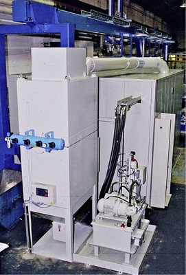 Entstaubungsgeräte Stafil lassen sich gut in das Maschinenumfeld einfügen.
