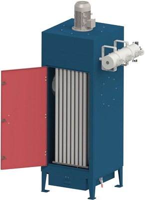 Die Filtertubes in der Hauptfilterkammer haben einen maximalen Durchlassgrad 
von <0,1 Prozent bei Stäuben mit Grenzwerten >0,1 mg/m³.
