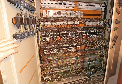 Ein nicht ganz optimaler Schaltschrank
