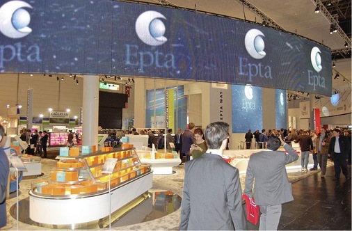 Innovative, energie­sparende Kühlmöbellösungen waren die Publikumsmagnete 
am Epta-Stand.
