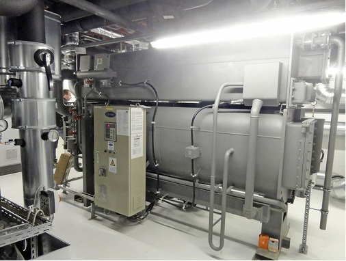 Kältezentrale mit Absorptions­kältemaschine
