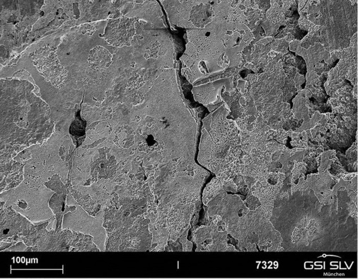 Lochkorrosion mit Spannungsrisskorrosion
