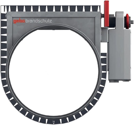 Der freie Querschnitt der Brandschutzklappe bewirkt geringere Druckverluste.
