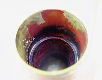 
Bild 1: Zu geringe Überlappungslänge, fehlendes Lot

