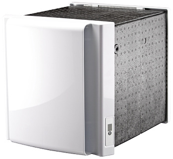 Die kompakten dezentralen Lüftungsgeräte sind direkt in der Außenwand 
montiert. Ihre effizienten, leise laufenden EC-Ventilatoren erzeugen einen 
Nennluftvolumenstrom bis 55 m3/h.

