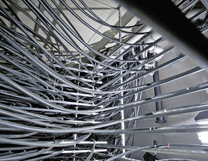 Blick in den Viessmann-Eisspeicher bei Ecolab: Mit einer Kapazität von 
1,8 Mio. Litern ist er einer der größten weltweit.

