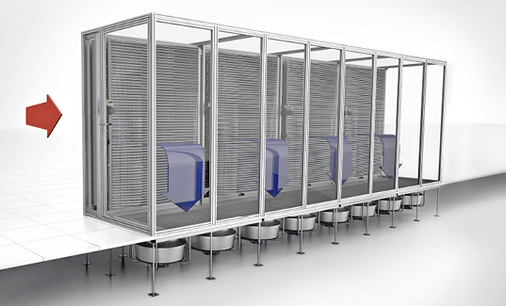 
Bild 4: Die CoolW@ll modular eröffnet absolute Flexibilität bei der 
Raumgestaltung und erfüllt die Hygieneanforderungen nach VDI 6022.

