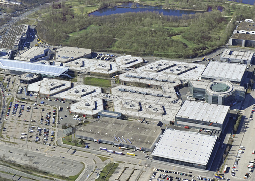 Messegelände Nürnberg, rechts der Chillventa-Eingang Ost

