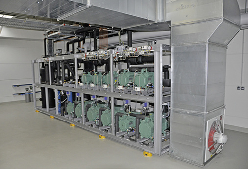 
Die Verdichter können als Motor“ der Kälteanlage gelten.

