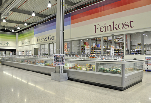 
Der Großmarkt in Fulda verfügt über 60 laufende Meter TK-Inseln.

