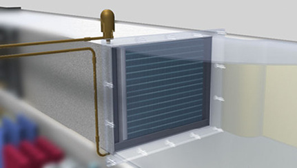 Detail des Wärmetauscher-Anschlussmoduls“

