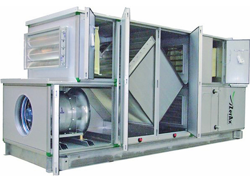 Anordnung des Hochleistungs-Axialventilators im RLT-Gerät

