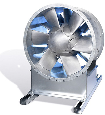 Neu entwickelter Hochleistungs-Axialventilator ZerAx

