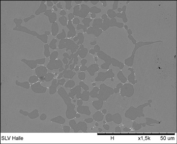 Bild 8: Detail der Lötnaht aus B-Cu89PAg-645/815 in Bild 7

