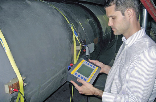 Durch die Aufschnalltechnik ist die Montage des Ultraschallwandlers innerhalb 
weniger Minuten erledigt.

