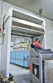 Industrieluftschleier von Biddle mit drei Strahlen
