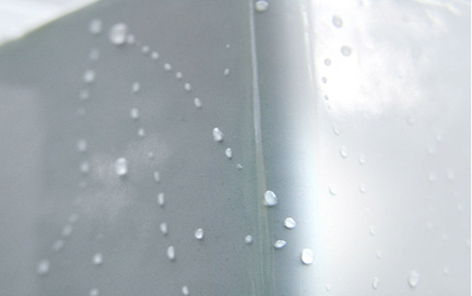 Durch Gohl-Wirbelsinterung beschichtete Oberfläche

