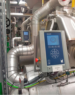 
Die Unisab III Steuerung visualisiert alle wichtigen Betriebsparameter.

