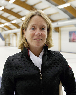 Geschäftsführerin Sabine Belkofer-Kröhnert, Curling-Olympionikin von 2002 
in Salt Lake City

