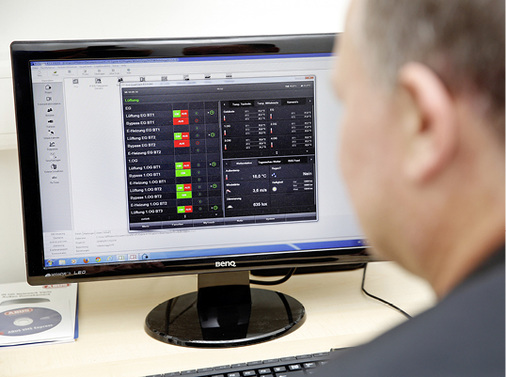 Sämtliche technischen Anlagen können über das Gebäudemanagementsystem 
gesteuert, überwacht und optimiert werden.

