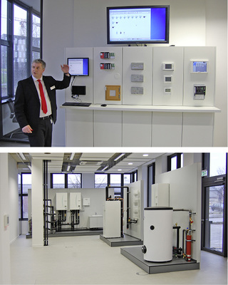 
Der Schulungstrakt wird über das Hybrid (HVRF)-R2-System klimatisiert, 
d. h. in diesem Bereich werden Kältemittel und nachfolgend Wasser als 
Energieträger eingesetzt.

