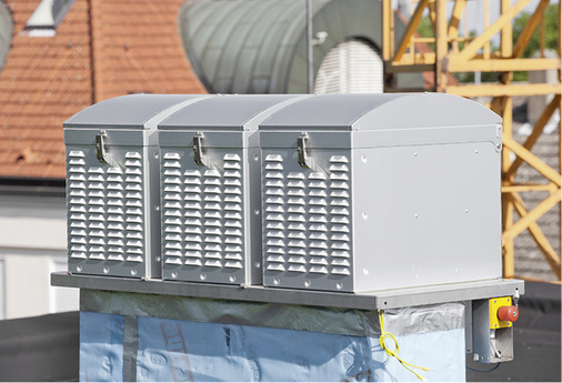 Das Lüftungssystem airModul ist auch durch kompakte Dachzentralen 
gekennzeichnet.

