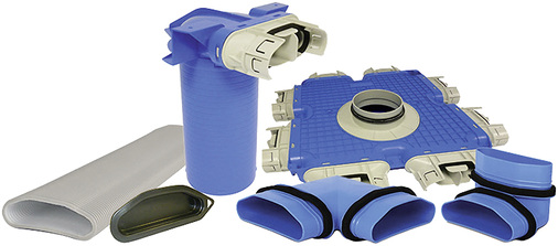 Systemair: Luftverteilsystem mit geringer Installationshöhe
