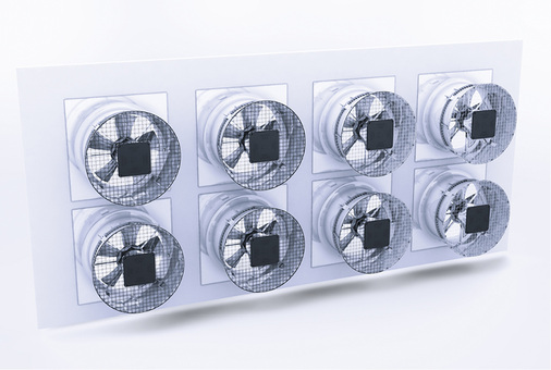 Bild 1b: FanGrid mit Axialventilatoren


