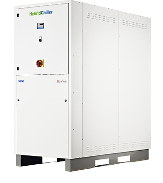 Der HybridChiller erzeugt Kaltwasser in einem Temperaturspektrum von 8 bis 
25 °C.

