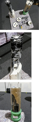 Die Prüfmuster von Erdwärmesonden aus dem Gemeinschaftsprojekt von EIFER, 
KIT und Solites zeigen deutliche Fehlstellen.

