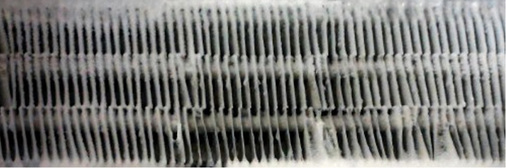 Bereifungsbild des Verdampfers

