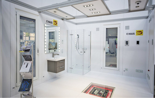 
Das E-Haus zeigt auf einer Grundfläche von 100 m2 aktuelle 
Smart-Home-Technologien.

