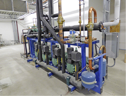 CO
2
-Kälteanlage in einem Supermarkt

