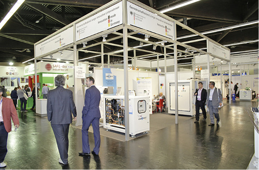 Erneut stellen sich Start-ups und Branchenneulinge aus Deutschland mit ihren 
Produkten und Dienstleistungen auf einem Gemeinschaftsstand vor.

