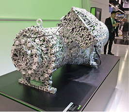 
Erlkönig“-Eyecatcher auf dem Bitzerstand: Die Konzeptstudie Project CS“ 
eines halbhermetischen Kompaktschraubenverdichters für Klima- und 
Prozesskühlung mit einem Fördervolumen bis 2000 m
3
/h, geeignet für die Kältemittel R134a, R1234ze(E), R513A und…