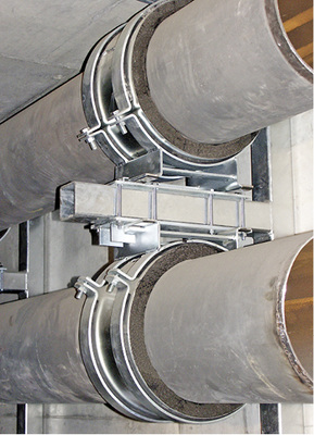 In Bereichen mit speziellen Brandschutzanforderungen kommen Produkte mit 
Foamglas-Isolierung zum Einsatz. Damit das brüchige Material nicht bricht, 
sind die Rohrschellen mit einer Gummieinlage ausgestattet. Zusätzlich sorgen 
Blechzylinder zwischen…