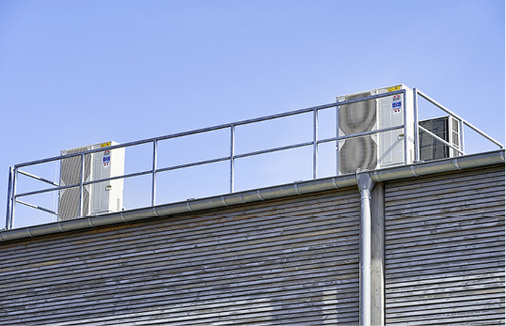 Die Außengeräte der Mr. Slim-Serie versorgen die Shops mit Wärme und 
Kälte. Eine konventionelle Heizung ist nicht notwendig.

