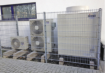 Die Außeneinheiten, nach Größe gestaffelt

