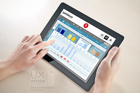 
Die Software für Energie- und Gebäudemanagement Qanteon“ wurde 2016 mit 
dem UX Design Award ausgezeichnet.


